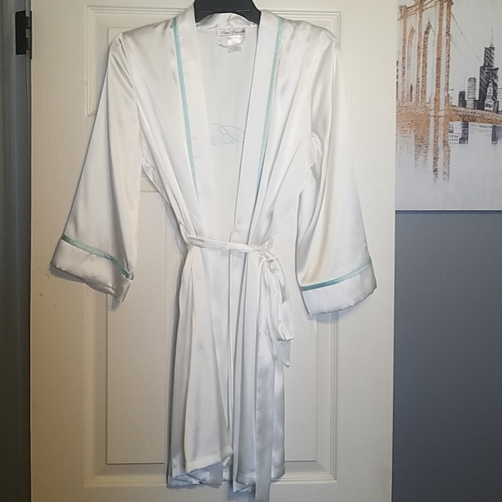 Brides white robe